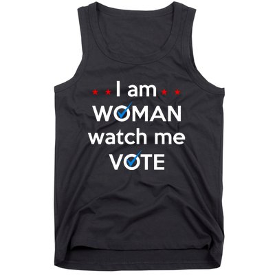 I Am Woman Watch Me Vote Tank Top