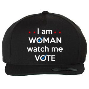 I Am Woman Watch Me Vote Wool Snapback Cap