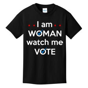 I Am Woman Watch Me Vote Kids T-Shirt