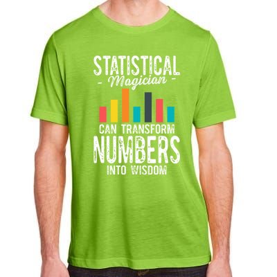 In A World Full Of Data Math Science Statistics Teacher Gift Adult ChromaSoft Performance T-Shirt