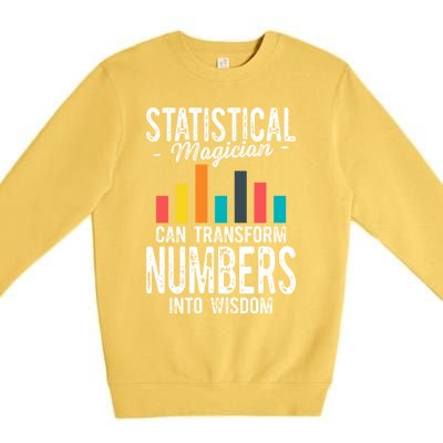 In A World Full Of Data Math Science Statistics Teacher Gift Premium Crewneck Sweatshirt