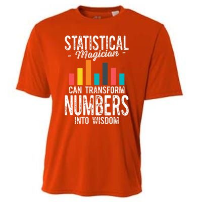 In A World Full Of Data Math Science Statistics Teacher Gift Cooling Performance Crew T-Shirt