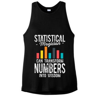 In A World Full Of Data Math Science Statistics Teacher Gift Ladies PosiCharge Tri-Blend Wicking Tank