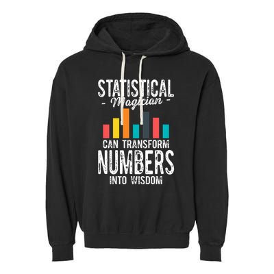 In A World Full Of Data Math Science Statistics Teacher Gift Garment-Dyed Fleece Hoodie