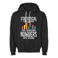 In A World Full Of Data Math Science Statistics Teacher Gift Garment-Dyed Fleece Hoodie