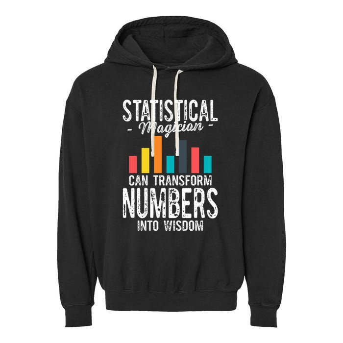 In A World Full Of Data Math Science Statistics Teacher Gift Garment-Dyed Fleece Hoodie