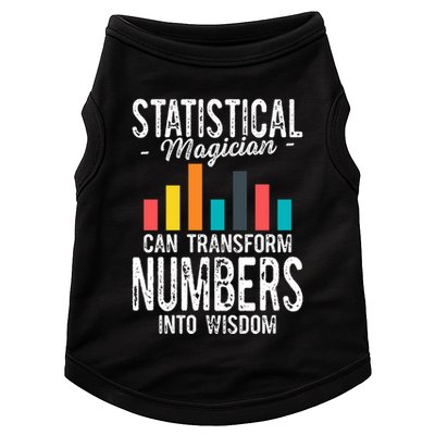 In A World Full Of Data Math Science Statistics Teacher Gift Doggie Tank