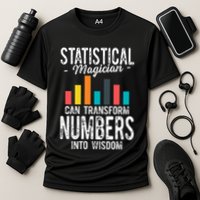 In A World Full Of Data Math Science Statistics Teacher Gift Performance Shirt