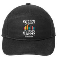 In A World Full Of Data Math Science Statistics Teacher Gift 7-Panel Snapback Hat