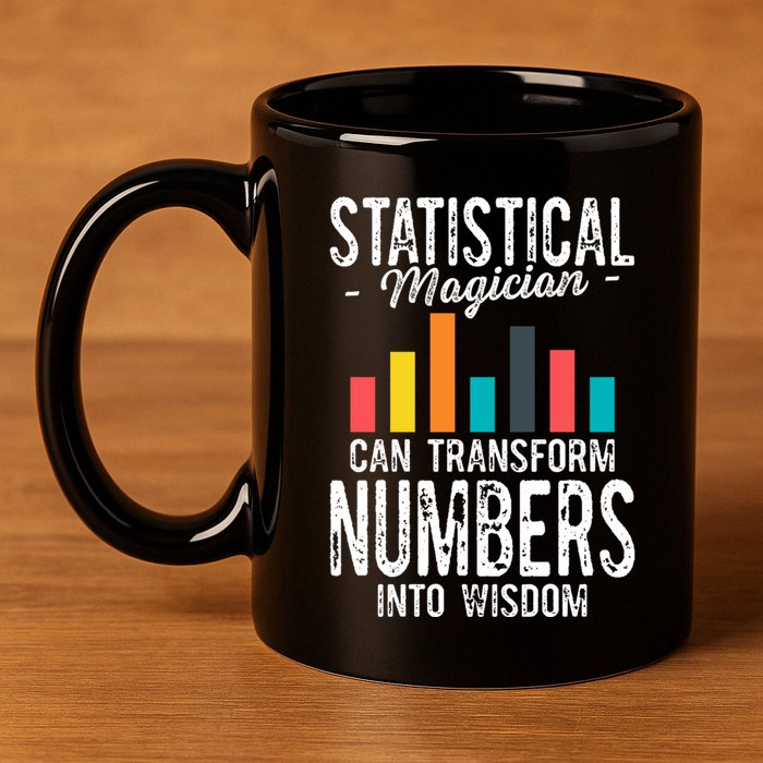 In A World Full Of Data Math Science Statistics Teacher Gift 11oz C Handle Ceramic Mug