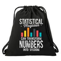 In A World Full Of Data Math Science Statistics Teacher Gift Drawstring Bag