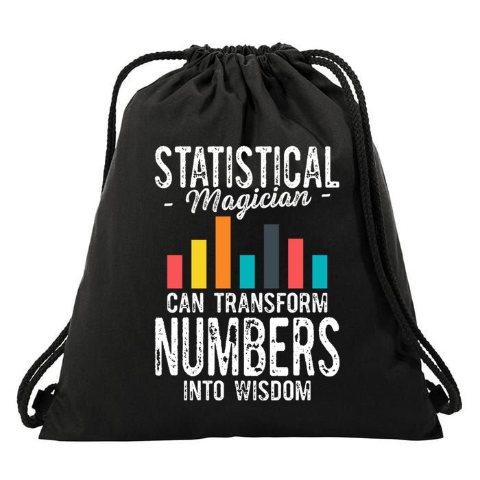 In A World Full Of Data Math Science Statistics Teacher Gift Drawstring Bag
