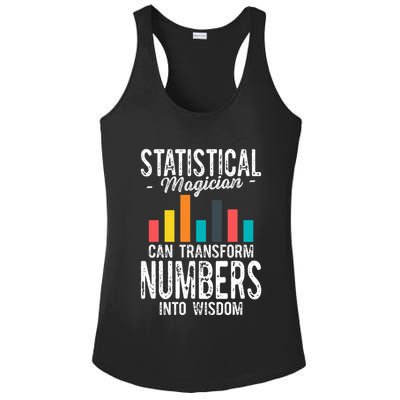 In A World Full Of Data Math Science Statistics Teacher Gift Ladies PosiCharge Competitor Racerback Tank