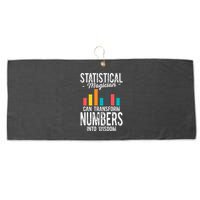 In A World Full Of Data Math Science Statistics Teacher Gift Large Microfiber Waffle Golf Towel