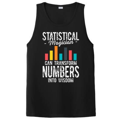 In A World Full Of Data Math Science Statistics Teacher Gift PosiCharge Competitor Tank