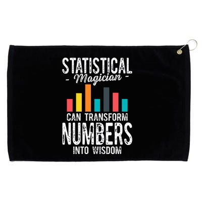 In A World Full Of Data Math Science Statistics Teacher Gift Grommeted Golf Towel