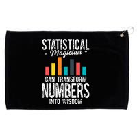In A World Full Of Data Math Science Statistics Teacher Gift Grommeted Golf Towel
