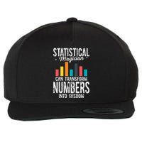In A World Full Of Data Math Science Statistics Teacher Gift Wool Snapback Cap
