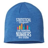 In A World Full Of Data Math Science Statistics Teacher Gift Sustainable Beanie