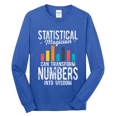 In A World Full Of Data Math Science Statistics Teacher Gift Tall Long Sleeve T-Shirt