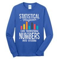 In A World Full Of Data Math Science Statistics Teacher Gift Tall Long Sleeve T-Shirt