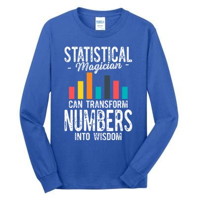 In A World Full Of Data Math Science Statistics Teacher Gift Tall Long Sleeve T-Shirt