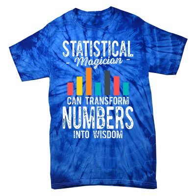 In A World Full Of Data Math Science Statistics Teacher Gift Tie-Dye T-Shirt