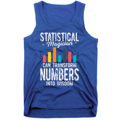 In A World Full Of Data Math Science Statistics Teacher Gift Tank Top