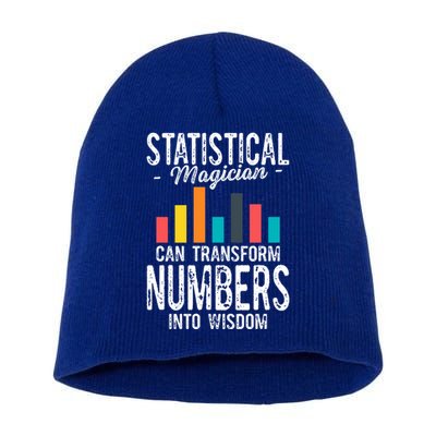 In A World Full Of Data Math Science Statistics Teacher Gift Short Acrylic Beanie