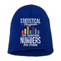 In A World Full Of Data Math Science Statistics Teacher Gift Short Acrylic Beanie