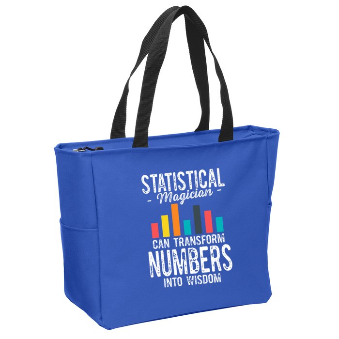 In A World Full Of Data Math Science Statistics Teacher Gift Zip Tote Bag