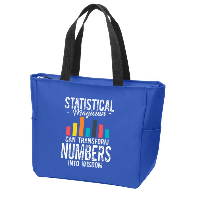 In A World Full Of Data Math Science Statistics Teacher Gift Zip Tote Bag