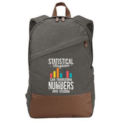In A World Full Of Data Math Science Statistics Teacher Gift Cotton Canvas Backpack
