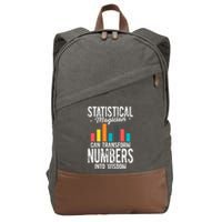 In A World Full Of Data Math Science Statistics Teacher Gift Cotton Canvas Backpack
