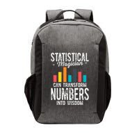 In A World Full Of Data Math Science Statistics Teacher Gift Vector Backpack