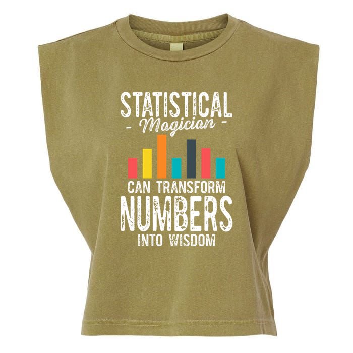 In A World Full Of Data Math Science Statistics Teacher Gift Garment-Dyed Women's Muscle Tee