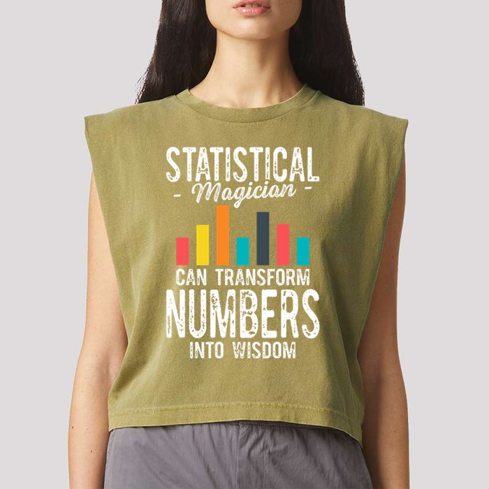 In A World Full Of Data Math Science Statistics Teacher Gift Garment-Dyed Women's Muscle Tee