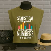 In A World Full Of Data Math Science Statistics Teacher Gift Garment-Dyed Women's Muscle Tee
