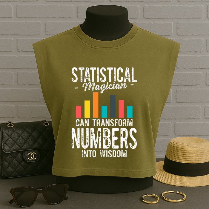 In A World Full Of Data Math Science Statistics Teacher Gift Garment-Dyed Women's Muscle Tee