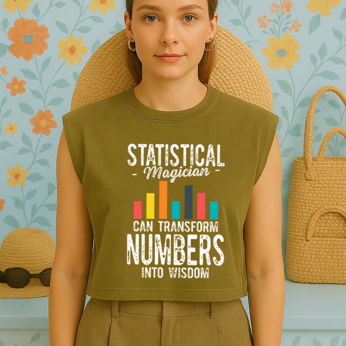 In A World Full Of Data Math Science Statistics Teacher Gift Garment-Dyed Women's Muscle Tee