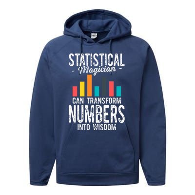 In A World Full Of Data Math Science Statistics Teacher Gift Performance Fleece Hoodie