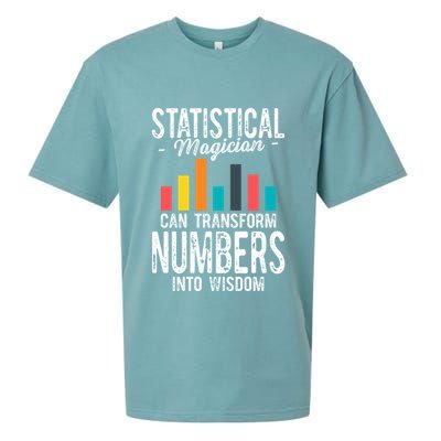 In A World Full Of Data Math Science Statistics Teacher Gift Sueded Cloud Jersey T-Shirt