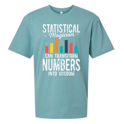 In A World Full Of Data Math Science Statistics Teacher Gift Sueded Cloud Jersey T-Shirt