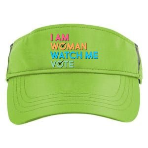 I Am Woman Watch Me Vote Adult Drive Performance Visor