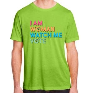 I Am Woman Watch Me Vote Adult ChromaSoft Performance T-Shirt