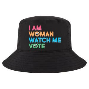 I Am Woman Watch Me Vote Cool Comfort Performance Bucket Hat