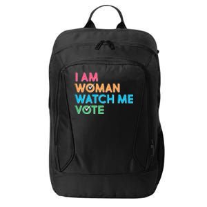 I Am Woman Watch Me Vote City Backpack