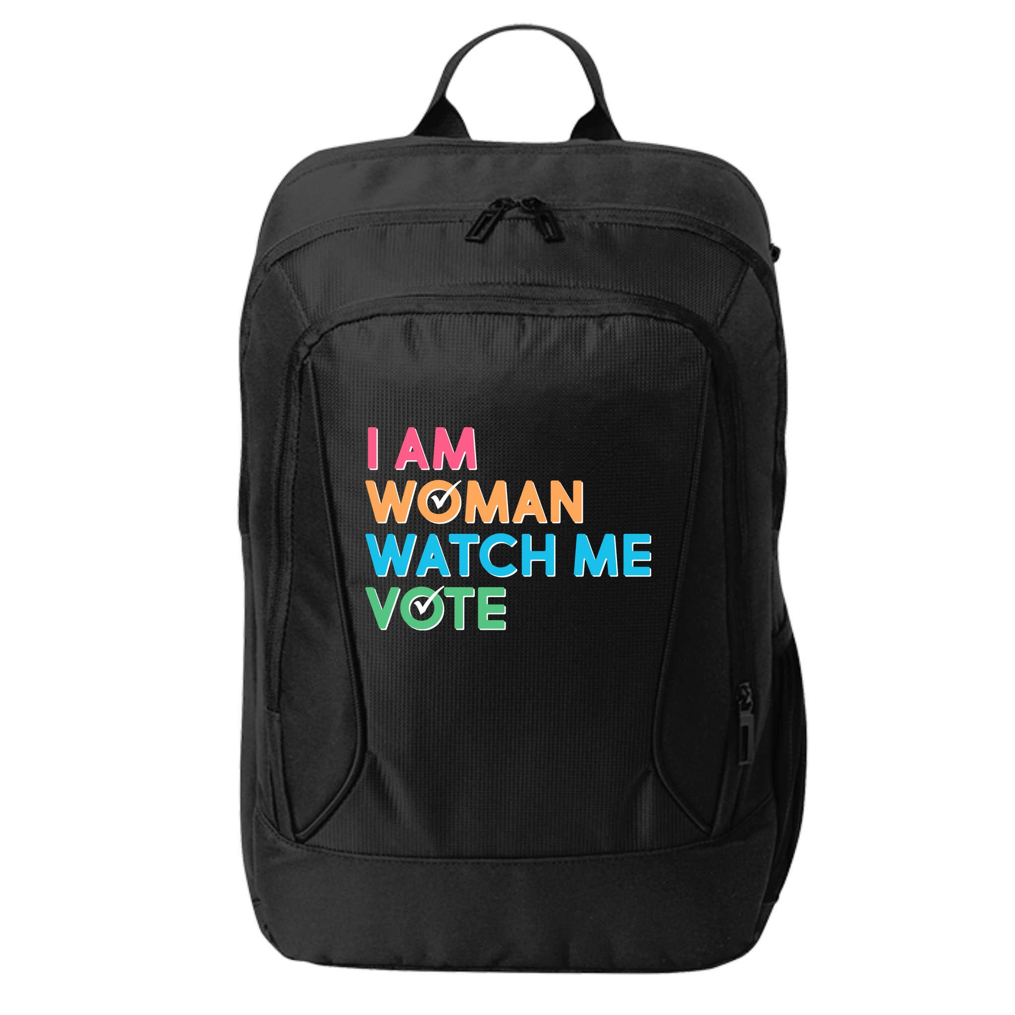 I Am Woman Watch Me Vote City Backpack