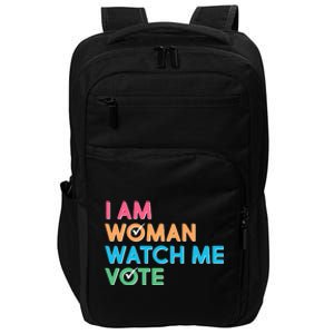 I Am Woman Watch Me Vote Impact Tech Backpack