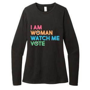 I Am Woman Watch Me Vote Womens CVC Long Sleeve Shirt